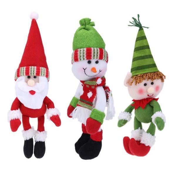 

cute navidad dolls wine bottle cover xmas snowman elf christmas ornaments bottle covers for christmas dinner party decoration