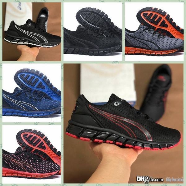 

agq3s1 2019 gel-quantumss 360 shift stability breathable running shoes for men green black white blue mens trainer
