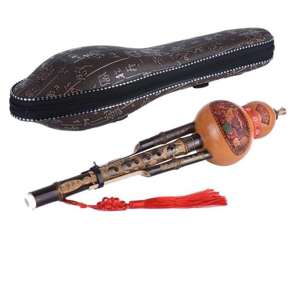 

Китайский ручной Hulusi черный бамбук Тыква кукурбит флейта Этнический музыкальный