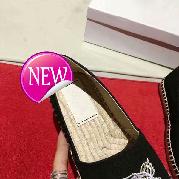 

lovers shoes with tiger head single shoes and lazy shoes, Black