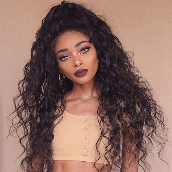 

dark brown water wave связка braziian волосы плетение связка человек 3 волос пучков # 2 цвета 10-24 дюймов remy выдвижение волосы beyo, Black