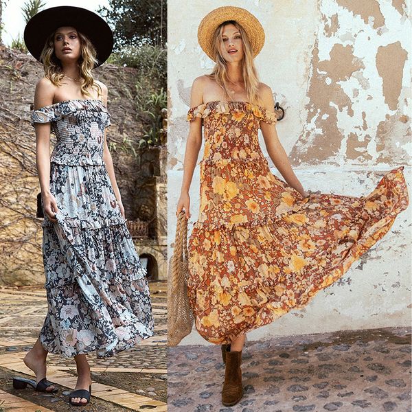 

women designer dresses womens dresses clothing clothes vestidos bohemia maxi dress women's wear maxi dress floral dress vestidos de ver, Black;gray
