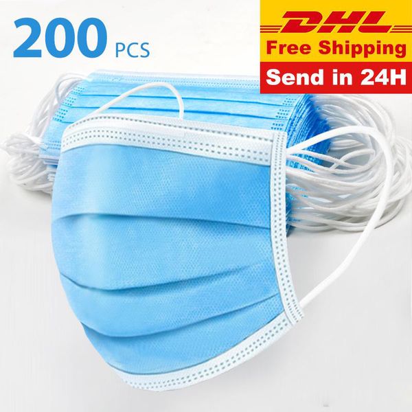 

в наличии! dhl ship одноразовые лица маски с elastic ear loop 3 слойных дышащей и удобной для блокировки пыли защиты от загрязнения воздуха