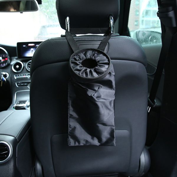 

universal car waste bins vehicle back seat headrest litter trash garbage bag b88