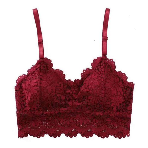 

push up bra плюс размер bras женщины бюстгальтер push up lace bralette беспроводной проложенный бюстгальтер белье вино красный белый черный, Red;black