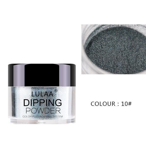 

12 colors dipping nail glitter laser nails set nail art decorations mdf, Silver;gold