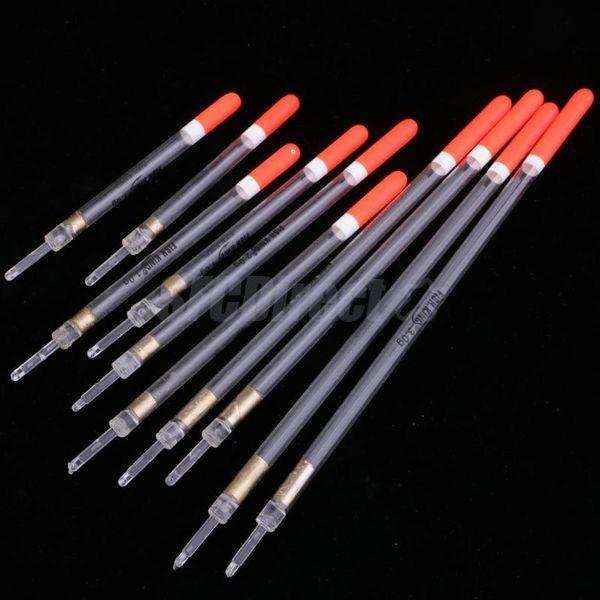 

10 pieces fishing floats rock fishing buoy crystal waggler floats plastic tube