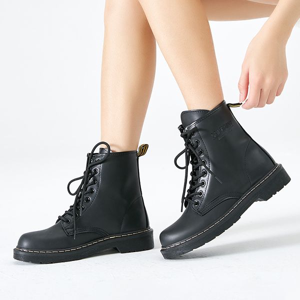 

2019 new winter boots women shoes plush warm women boots female winter shoes for martin motorcycle plus size 43, Black