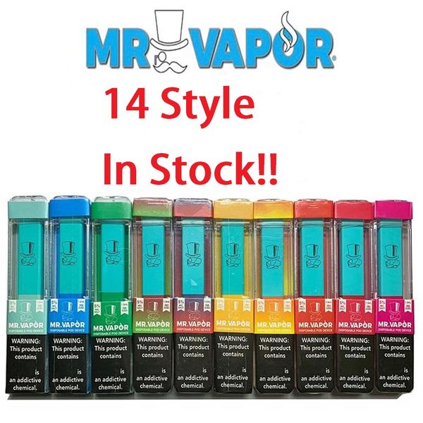 

MR VAPOR Одноразовые устройства пустой Pod Starter Kit 280mAh Аккумулятор 10styles Vape Pen против биди EON шикарной шикарной плюс