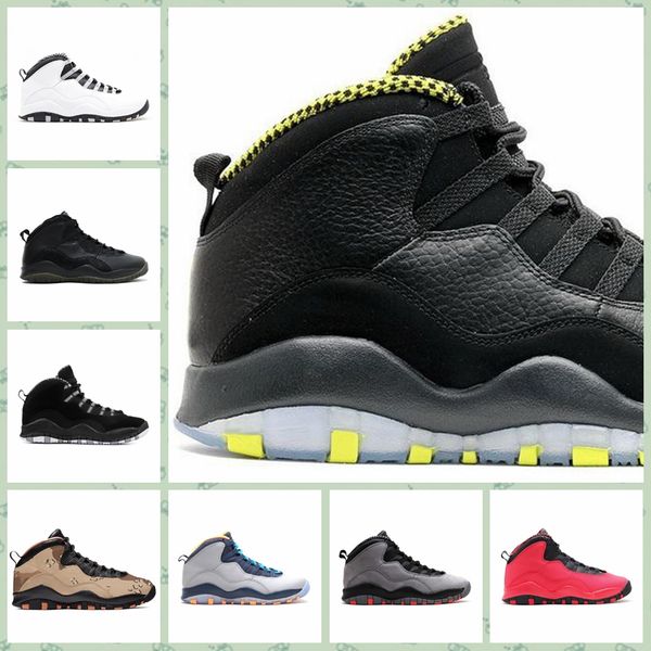 

nike air jordan original aj aj10 новое прибытие мода мужчины дизайнерские кроссовки 10 s классический порошок синий прохладный серый iam bac