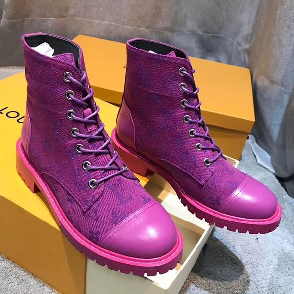 

martin bootslv 20casual flat boots ladies waterproof patent leather motorcycle boots wild martin boots sandals 35-40, Black