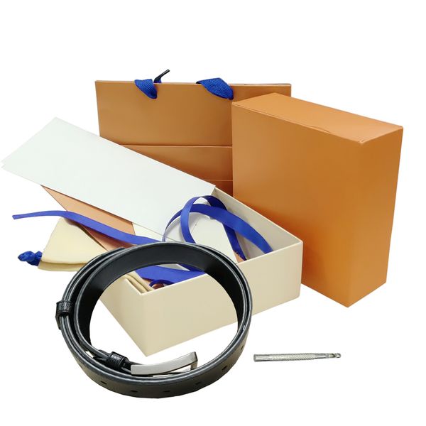 

belts mens womens belt black genuine leather black gold smooth buckle with orange box orange dust bag orange gift bag 72 463, Black;brown