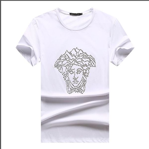 

2020 новые мужские дизайнерские футболки лето тройник роскошные короткие рукава мужчины негабаритные свободные круглый воротник с коротким р, Black;brown