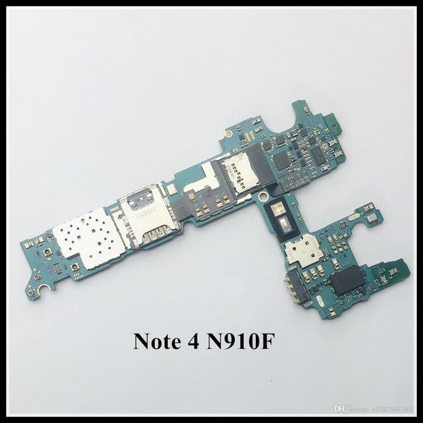 

unlocked original motherboard 32gb for samsung galaxy note 4 n910f motherboard ing