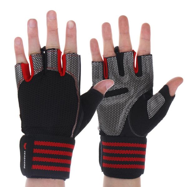 

cycling rowing weightlifting power grip 20cm-22cm half finger adults sports 8cm-9cm pair of gloves