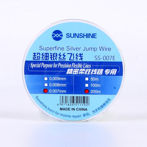 

sunshine ss-007e flying line jump wire 0.007mm for mobile phone cpu fingerprint touch dedicated repair flying line