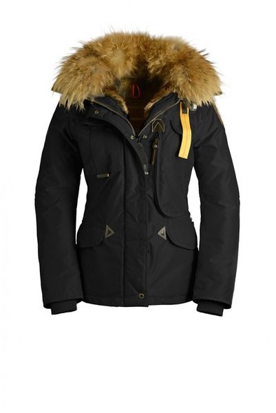 

2021 women's parajumpers denali down parka femme jassen chaquetas outerwear fur hooded fourrure manteau down jacket coat hiver doudoune, Black
