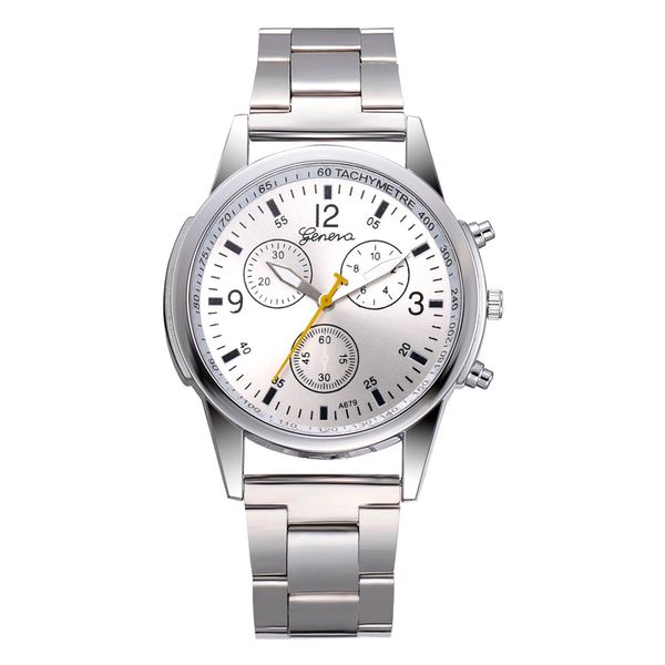 

reloj hombre watches men 2018 fashion steel belt analog sport quartz wristwatch luxury relogio masculino erkek kol saati montre, Slivery;brown