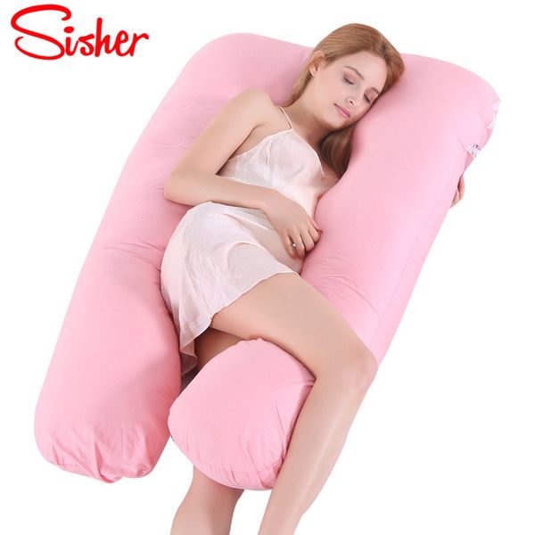 

sisher sleeping support multifunctional body pillow for pregnant women maternity pregnant pillows u shape pregnancy side sleeper