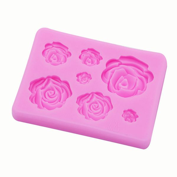 

diy handmade soap chocolate mold silicone 3d rose flowers shape baking moulds cake decoration molds 2 pure colors 1 98ty e1