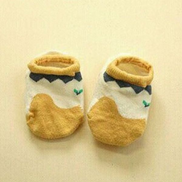 

2020 new cartoon baby socks baby socks invisible boat cute, Pink;yellow