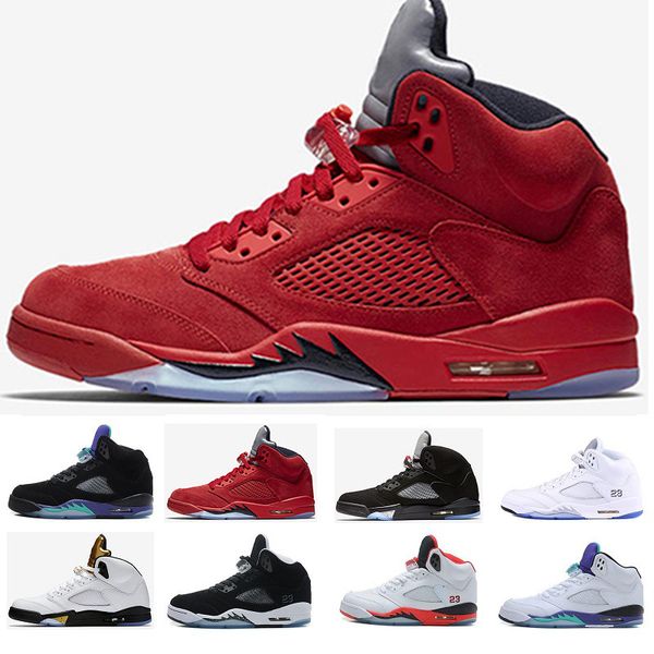 

classic camo 5 5s mens basketball shoes wings red suede black metallic germain quality 2019 v athletics sneaker v-6596