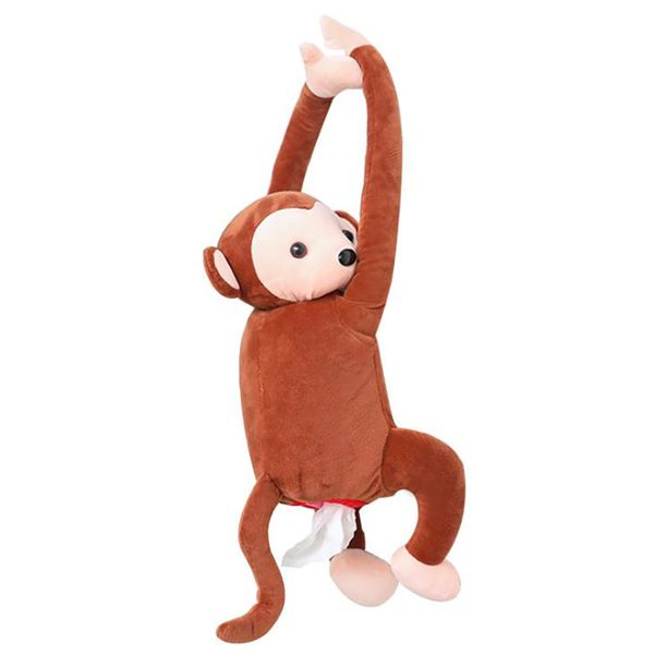 

cute cartoon tissue box multifunctional car hanging handkerchief case plush napkin box towel holders cases car interior