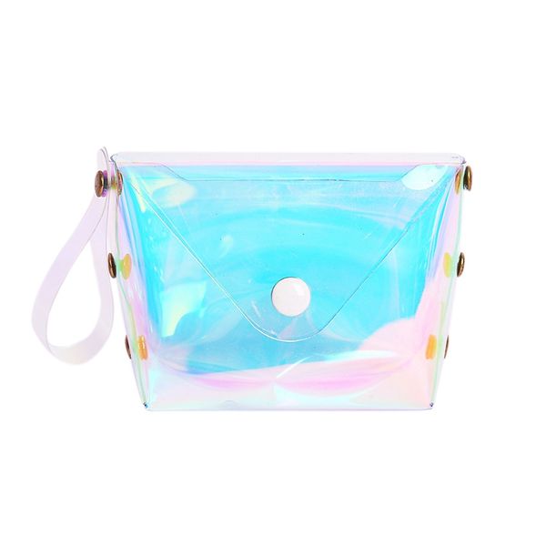

abdb-transparent coin purse women small wallet female change purses mini children's pocket wallets key card holder pvc hand ba, Red;black