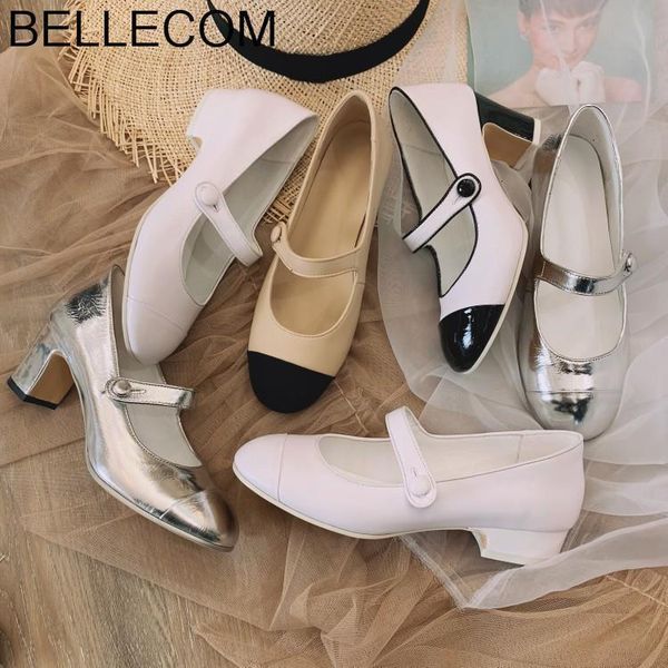 

bellecom autumn new female leather flat sole loafers women shoes woman shallow comfortable single shoes zapatos de mujer, Black