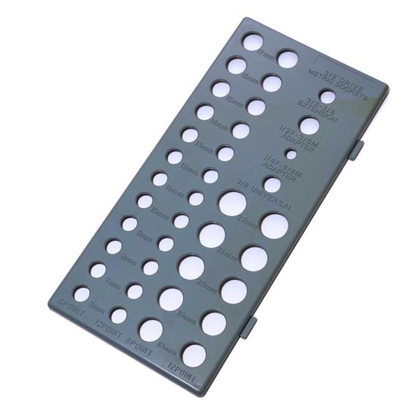 

3pcs/set sleeve socket organizer durable portable save space tools storage multifunctional metric british system tray rack