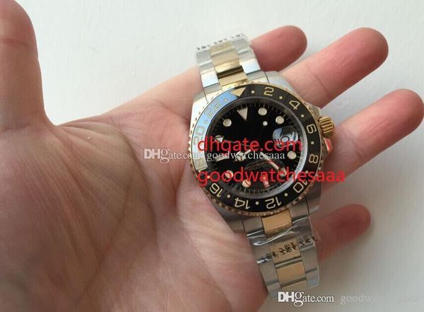 

2020 new style version luxury stainless steel mechanical 116713ln 116713 40mm black dial steel automatic mens sale, Slivery;brown