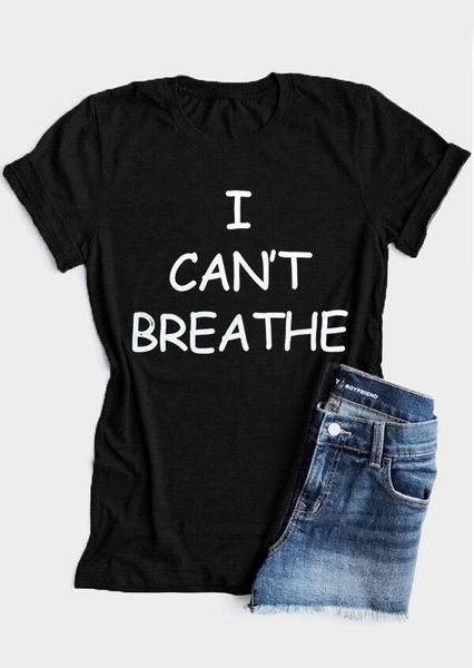 

i can't breathe 100% cotton t-shirt short-sleeved t-shirt, Gray;blue