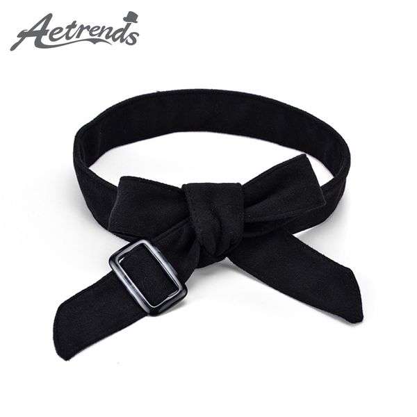 

aetrends] женщины кушак пояс cummerbunds all-match lady талия ремни d-0147, Black;brown