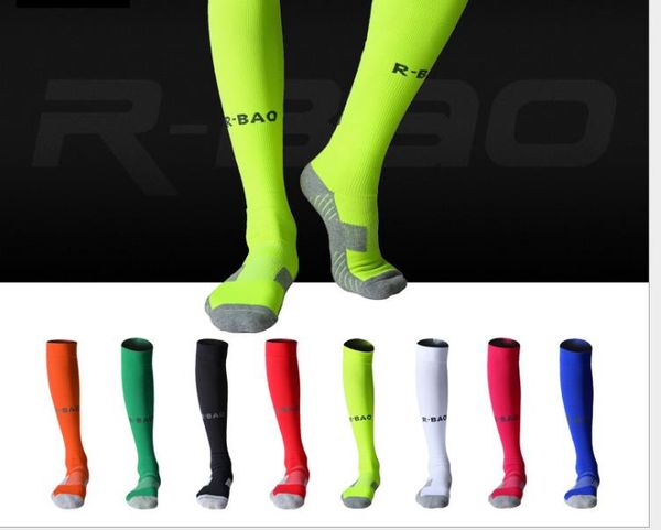 

long football socks, towel bottom, protective football socks, Black