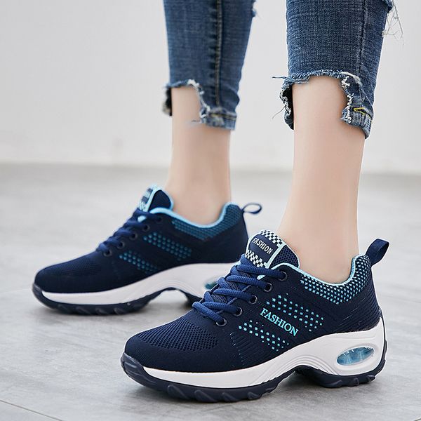 

air cushion running shoes for women casual black sneakers breathable swing shoes ladies trainers jogging walking basket