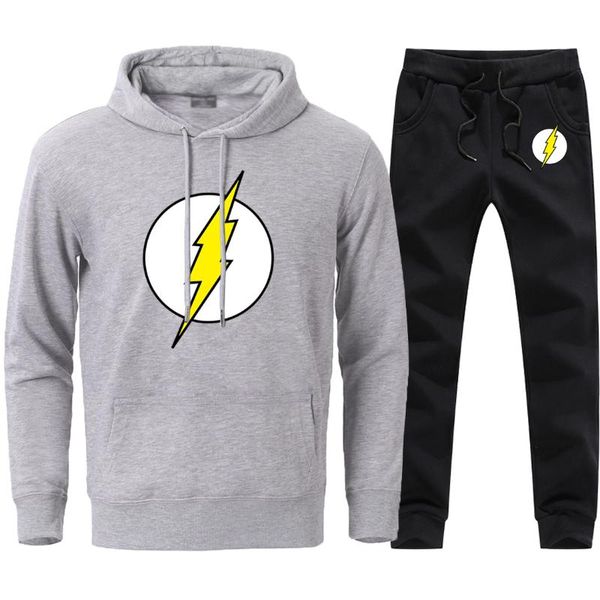 

the big bang theory флэш печати толстовки толстовка мужчины руно причинная спортивная tracksuit наборы 2020 высокое качество черный sweatpan, Black