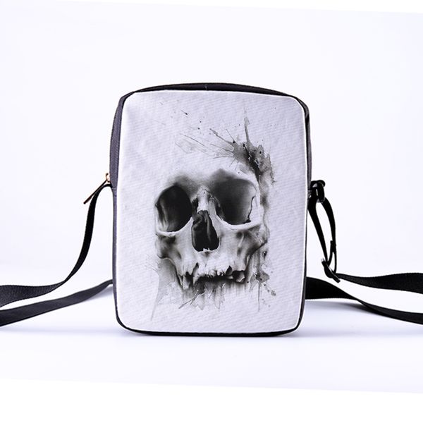 

crowdale 2018 fashion women messenger bags 23x17x5cm punk style shoulder bag children crossbody bag for girls skull p style
