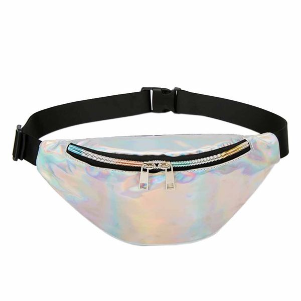 

2019 fanny pack women steam punk leg bag reflective laser shoulder bag women's belt waist women waist pack #lr2