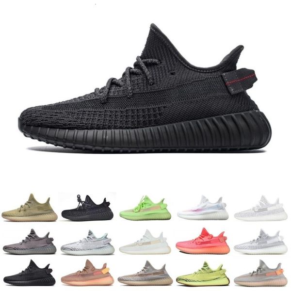 

мужчины женщины кроссовки черный 3 м светоотражающее свечение статическая глина истинная форма гиперпространство сливочное масло kanye west