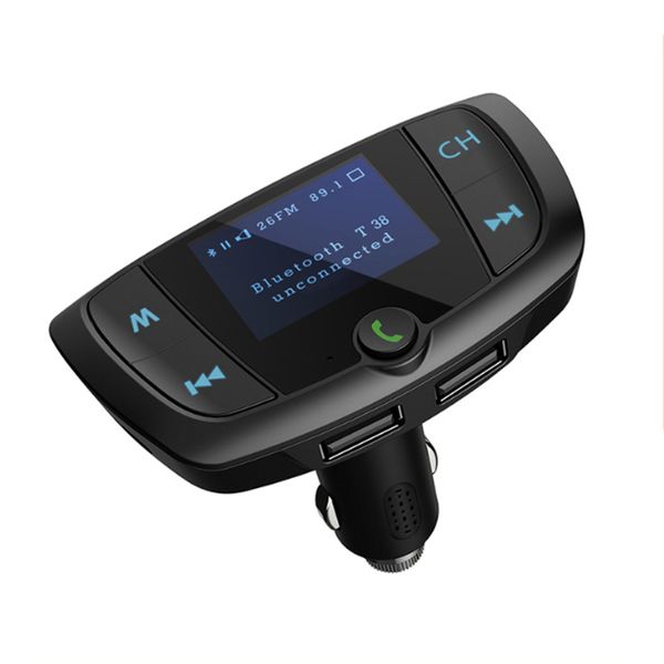 

bluetooth car fm transmitter wireless radio adapter mp3 player 2 usb charger fm modulator car accessories