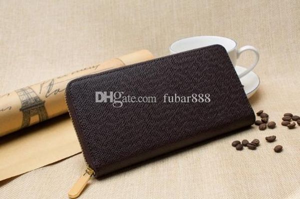 

fashion designer clutch leather wallet with dust bag 60017, Red;black