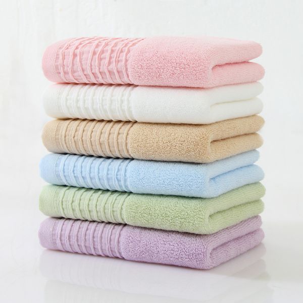

2pcs/set 34*74cm 100% cotton face towel washcloth high absorbent extra soft hand towels for home sport gym and spa terry