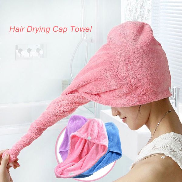 

towels microfiber soft hair dry bath cap towel spa bathing home living hat