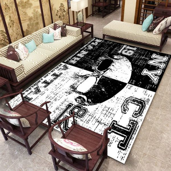 Halloween 3d Skull Carpets For Living Room Bedroom Carpet Entrance Anti Slip Door Mat Wardrobe Balcony Area Rug Hallway Rugs Carpet Costs Carpet Floor