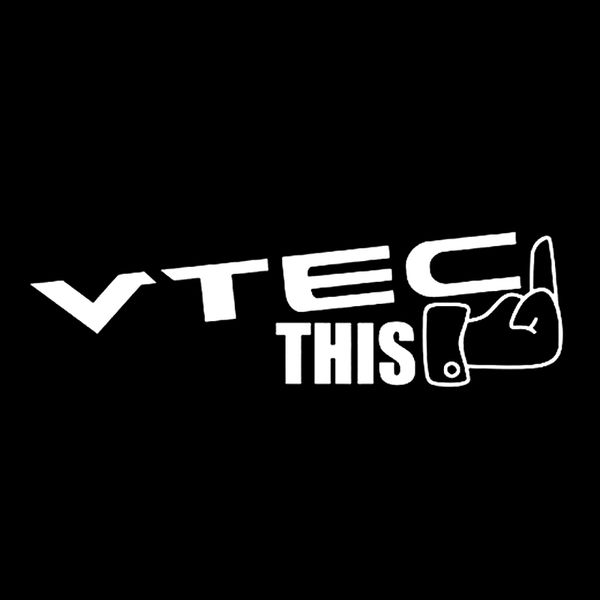 

15*4.4cm vtec this jdm car window decor vinyl decal sticker handsome and cool stickers decor decals
