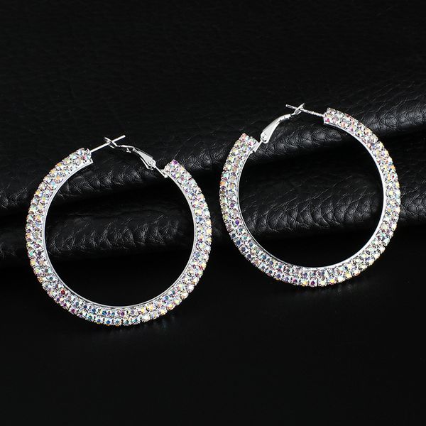 

2020 jewelry big earrings women long earring studs with full shiny cubiz zircon female earring,1pz, Golden