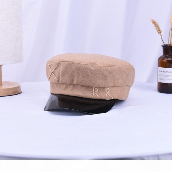 

2018 hairy winter hats women fashion berets hats for girls street style beret caps women brand hat military cap black flat caps, Blue;gray