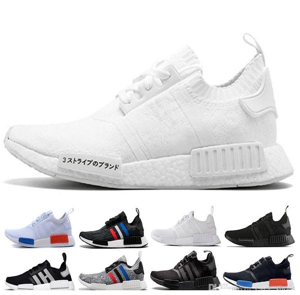 

2019 new nmd runner r1 primeknit triple black white bee nmds designer running shoes for men women oreo nmds runner sports sneakers 36-46