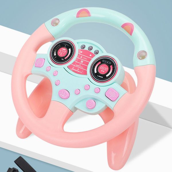 

wj1058x15 style creative simulation steering wheel co-driver creative simulation driving toy lights and music toys wholesale