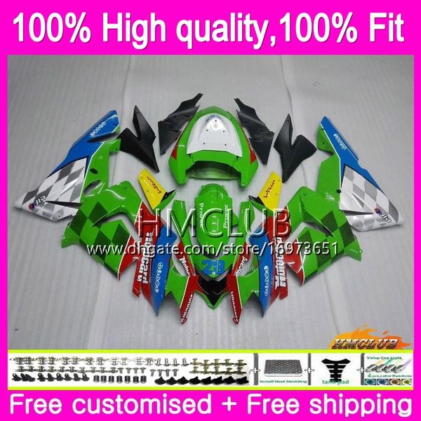 

100%fit injection for kawasaki zx1000 c zx 10 r zx-10r 04 05 body green yellow 62hm.19 zx10r 04 05 zx1000c zx 10r 2004 2005 oem fairing kit